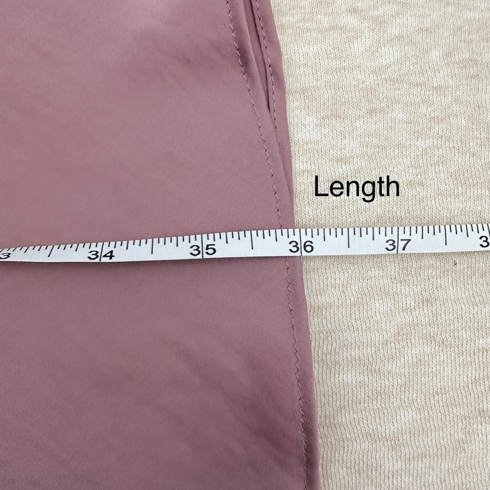 Free People Women’s Pink Satin Boho Runway Low Rise Polyester Skirt Size 6 - Picture 6 of 10